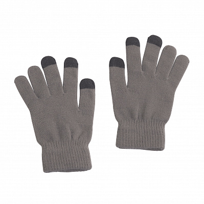 Антибактериальные перчатки для работы с сенсорными экранами  (Серый)