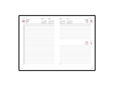 Ежедневник датированный А5 Sidney Nebraska на 2020 год