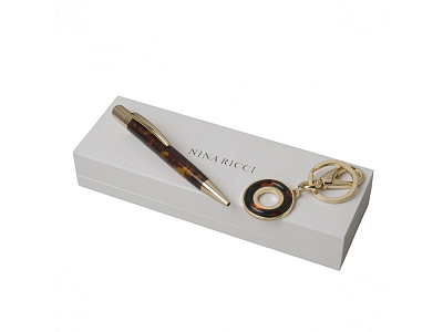 Подарочный набор Adage Tortoise: брелок, ручка шариковая