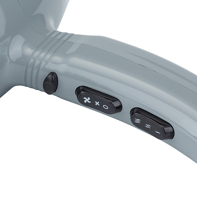 Фен DEWAL BEAUTY Balance Grey, серый, 2200 Вт, ионизация, 1 насадка