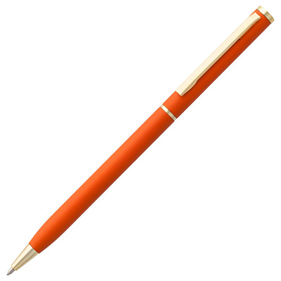 Ручка шариковая Hotel Gold, ver.2, матовая оранжевая (Оранжевый)