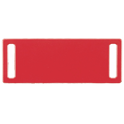 Шильдик металлический Kova, красный