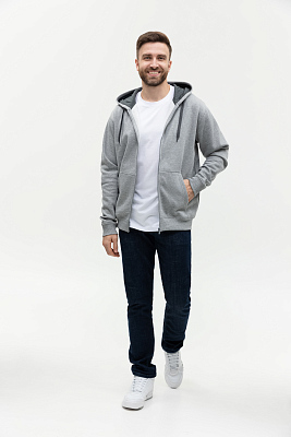 Толстовка мужская STAN с капюшоном на молнии футер без начёса 260, 61
