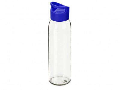 Стеклянная бутылка  Fial, 500 мл (Прозрачный/синий)