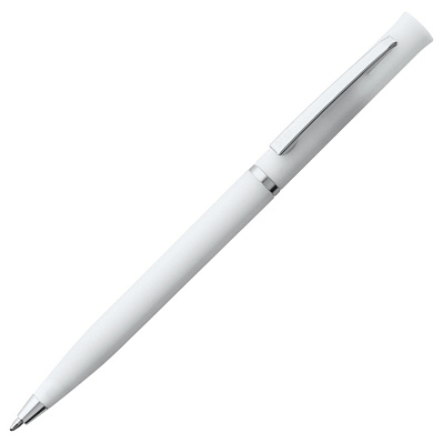 Ручка шариковая Euro Chrome, белая (Белый)