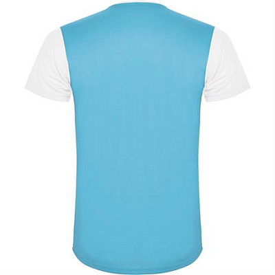 Спортивная футболка DETROIT мужская, БЕЛЫЙ/БИРЮЗОВЫЙ 2XL