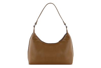 Сумка женская наплечная маленькая BUGATTI Mila, коньячная, полиуретан, 28 x 9 x 14/21 см