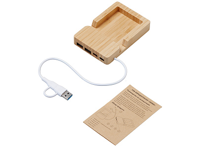 USB-хаб Memo, 2*USB, 2*Type C