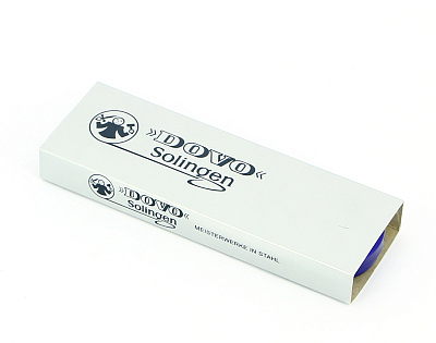 Бритва опасная Dovo, черное лезвие, ручка - оливковое дерево, 5/8",1/1