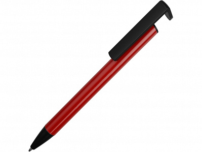 Ручка-подставка шариковая Кипер Металл (Красный/черный)