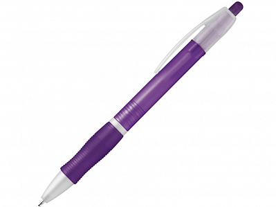 Шариковая ручка с противоскользящим покрытием SLIM (Пурпурный)
