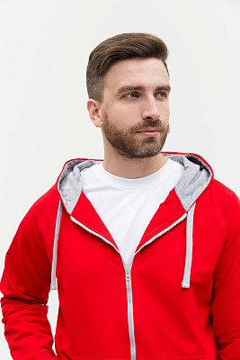 Толстовка мужская STAN с капюшоном на молнии футер без начёса 260, 61