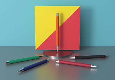 Ручка шариковая "Aurora", покрытие soft touch, темно-синий