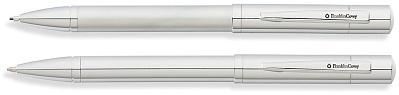 Набор FranklinCovey Greenwich: шариковая ручка и карандаш 0.9мм. Цвет - хромовый матовый. (Серебристый)