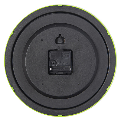 Часы настенные "ПРОМО" разборные ; зеленый яркий,  D28,5 см; пластик