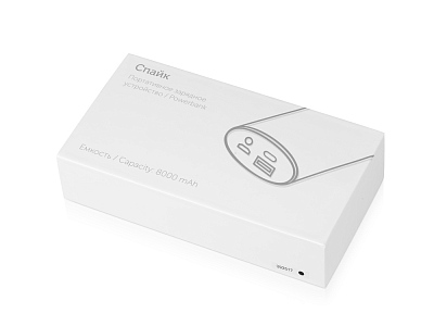 Внешний аккумулятор Спайк, 8000 mAh