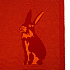 Плед Stereo Bunny, красный - Фото 4