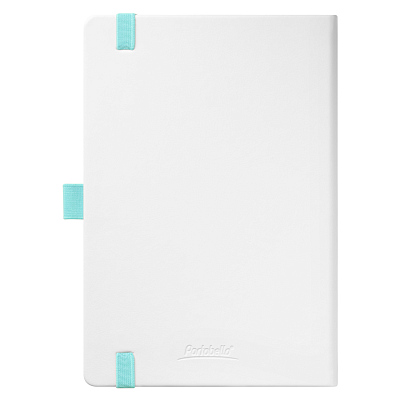 Ежедневник Arctic недатированный, белый/бирюзовый