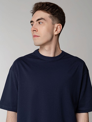 Футболка оверсайз мужская Boxy Men, синяя (джинс)