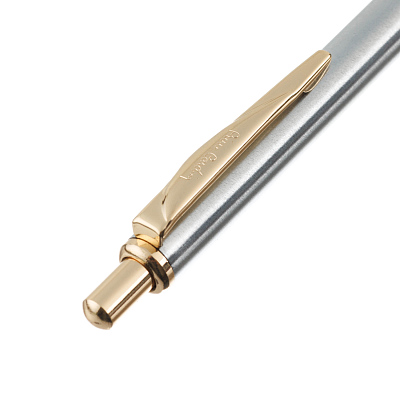 Ручка шариковая Pierre Cardin GAMME CLASSIC, цвет - серебристый. Упаковка Е