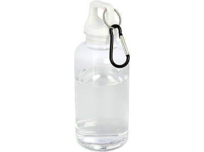 Бутылка для воды с карабином Oregon, 400 мл (Белый)
