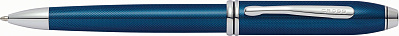 Шариковая ручка Cross Townsend. Цвет - синий. (Синий)