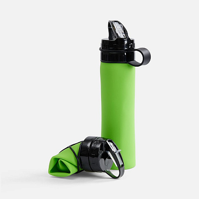Складная бутылка для воды Langfossen  (Зеленое яблоко)