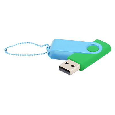 Флешка Designer To Go 2.0 USB 16Gb  (Зеленый/Голубой)