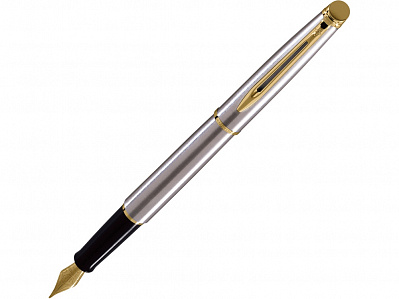 Ручка перьевая Hemisphere (Серебристый, черный, золотистый)