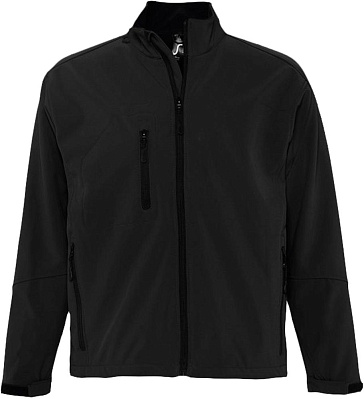 Куртка мужская на молнии Relax 340, черная (Черный)