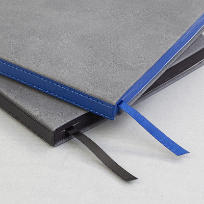 Ежедневник недатированный "Турин" , формат А5, серый/синий