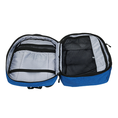 Рюкзак TORBER MOBI с отделением для ноутбука 15'', синий, полиэстер, 31 x 20 x 47 см, 29 л