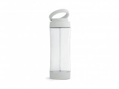 Стеклянная спортивная бутылка  QUINTANA, 390 мл (Светло-серый)