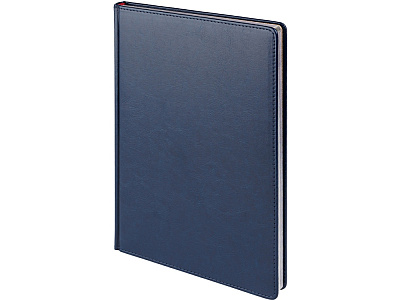 Ежедневник недатированный А4 Sidney Nebraska с серебряным срезом (Синий)