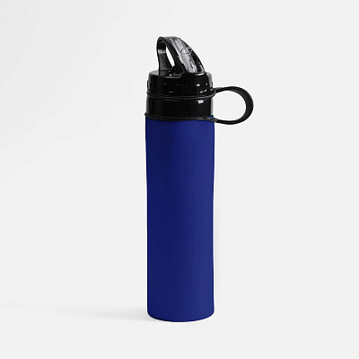 Складная бутылка для воды Langfossen, синяя (Синий)