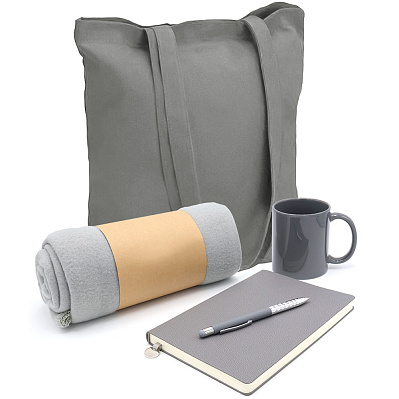 Подарочный набор Тепло и вдохновение  (Серый)