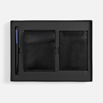 Набор Arrival, черный с синим (Синий)