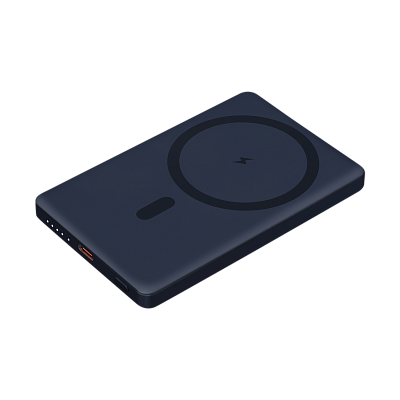 Внешний аккумулятор Atlantis PD 5000mAh с функцией беспроводной зарядки 15W  (Синий)