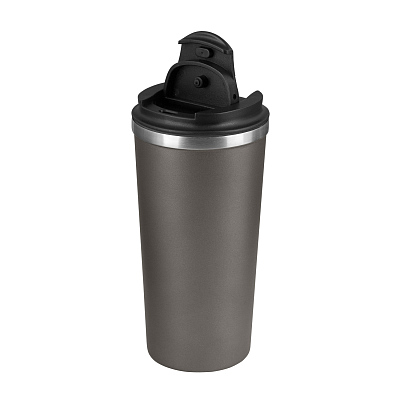 Термокружка вакуумная Палермо (Palermo), серая, матовая поверхность