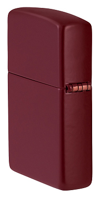 Зажигалка ZIPPO Logo с покрытием Merlot, латунь/сталь, бордовая, глянцевая, 38x13x57 мм