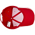 Бейсболка Canopy, красная с белым кантом - Фото 3