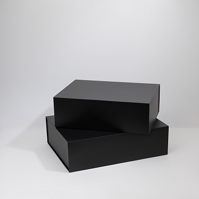 Подарочная коробка-трансформер большая, черная