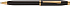Шариковая ручка Cross Century II Black lacquer, черный лак с позолотой 23К - Фото 1