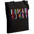 Холщовая сумка Human, черная - Фото 1