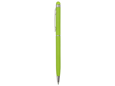 Ручка-стилус металлическая шариковая Jucy Soft soft-touch