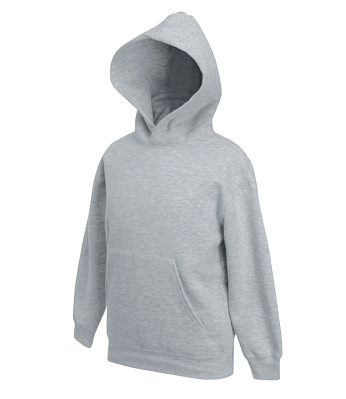 Толстовка детская с капюшоном Fruit of the Loom Kids Hooded Sweat (Серо-лиловый (меланж))