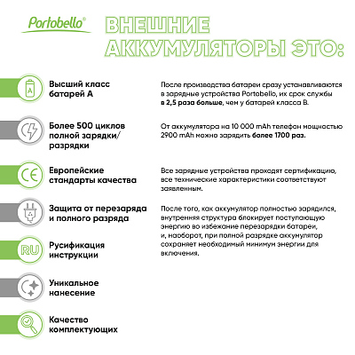 Внешний аккумулятор Starlight Plus NEO 10000 mAh, белый