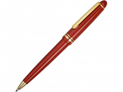 Ручка пластиковая шариковая Анкона (Красный/золотистый)