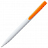 Ручка шариковая Pin, белая с оранжевым - Фото 3