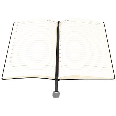 Ежедневник A5 недатированный Farfalla в мягком переплёте, черный